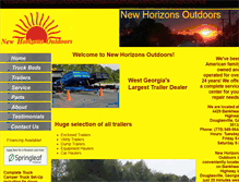 Tablet Screenshot of newhorizonsoutdoors.com